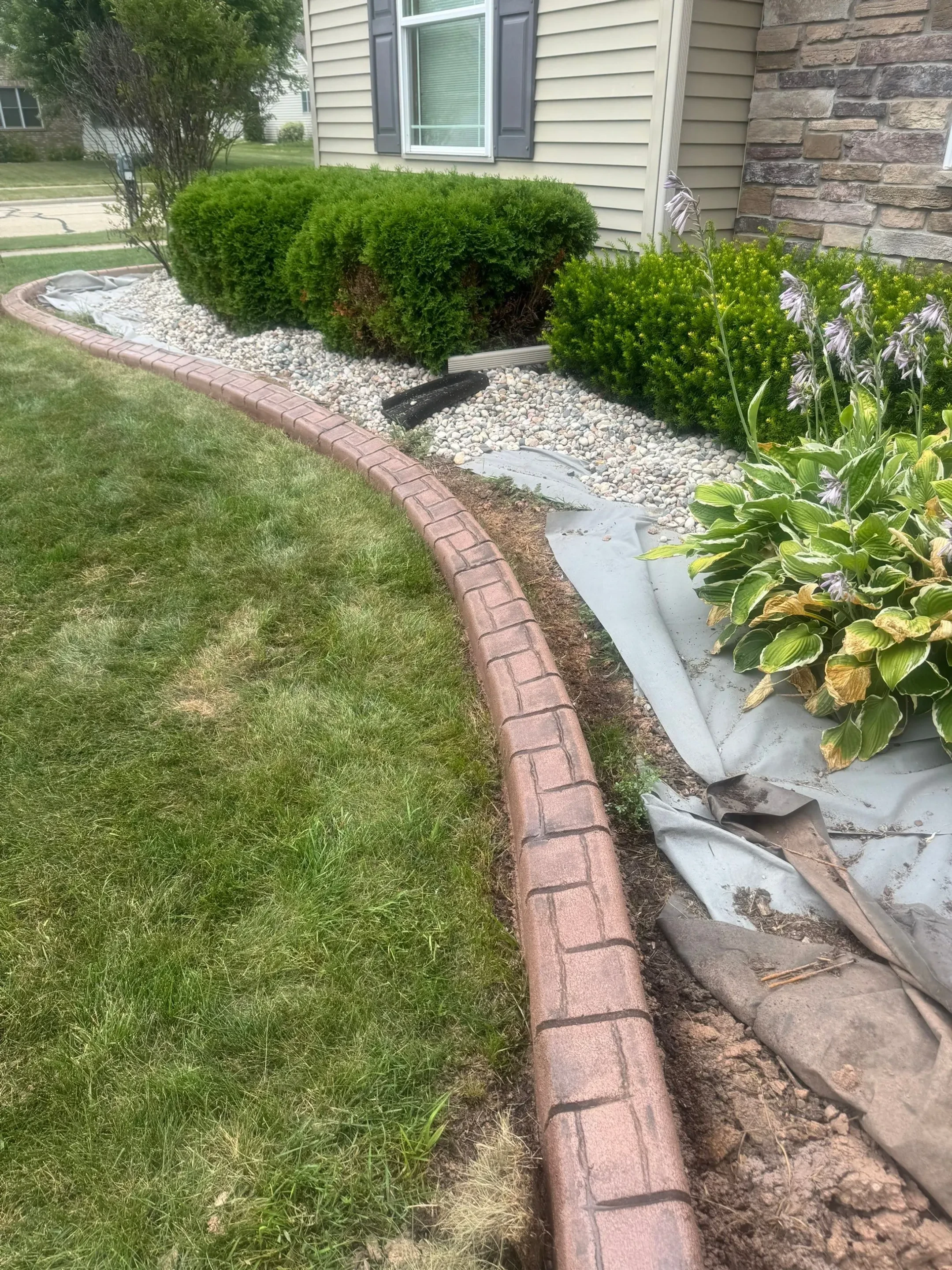 Mower Curbing