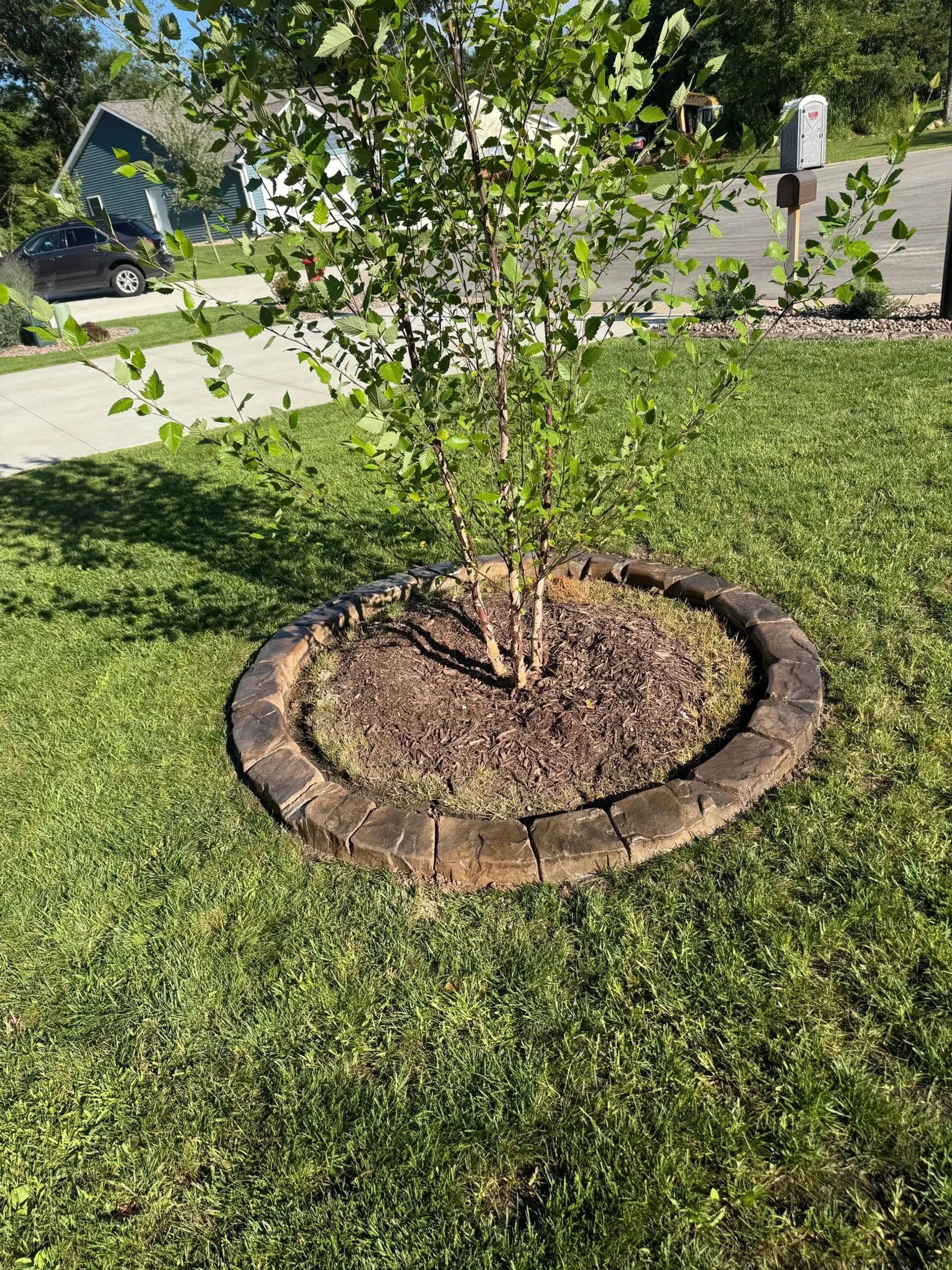 Concrete landscape curbing project in Shakopee, MN