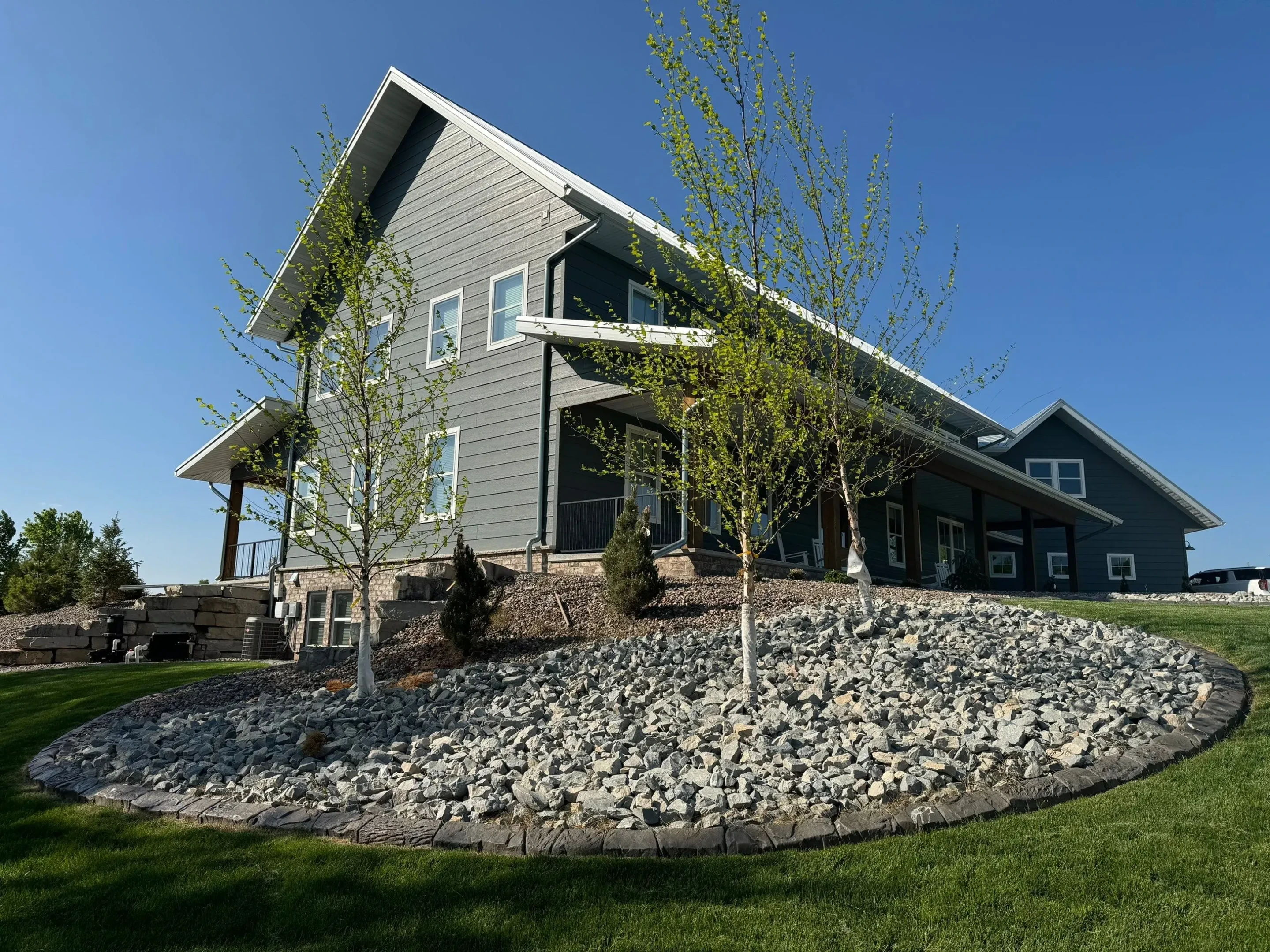 Concrete landscape curbing project in Edina, MN